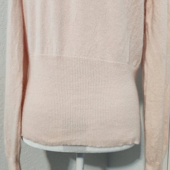 Women's Context Pink Cashmere Blend Long Sleeve Sweater Size XL - Picture 5 of 12